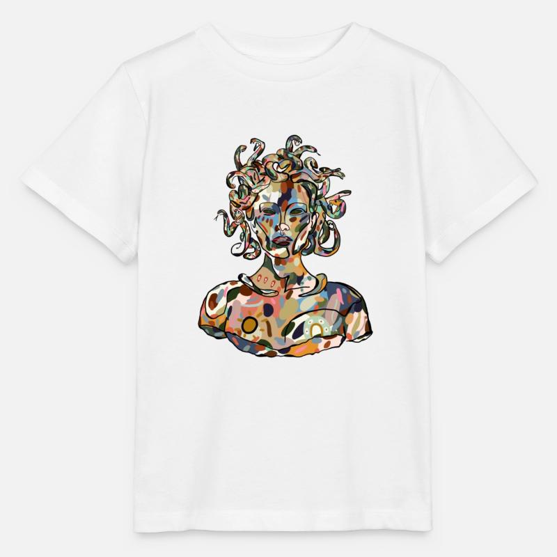 Méduse - T-shirt bio MINI CREATOR Stanley/Stella Enfant - blanc