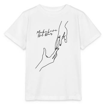 Make Love Not War - Stanley/Stella Kinder T-Shirt MINI CREATOR  - Weiß - Vorne - Maike (125cm)