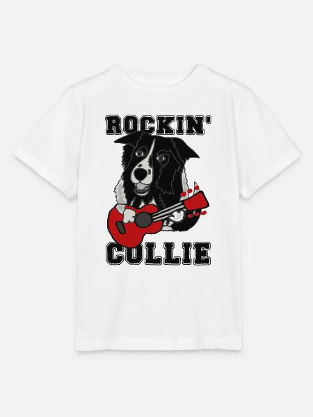 Rockin' Collie - Stanley/Stella Kinder T-Shirt MINI CREATOR - Weiß