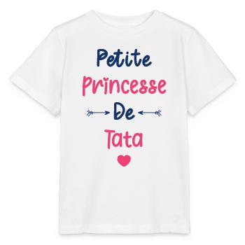 Petite princesse de tata - T-shirt bio MINI CREATOR Stanley/Stella Enfant - blanc - Devant - Maike (125cm)