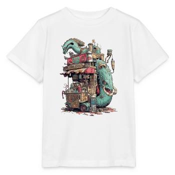Fast food stand of the monster twins - Stanley/Stella MINI CREATOR Kids’ T-Shirt - white - Front - Maike (125cm)