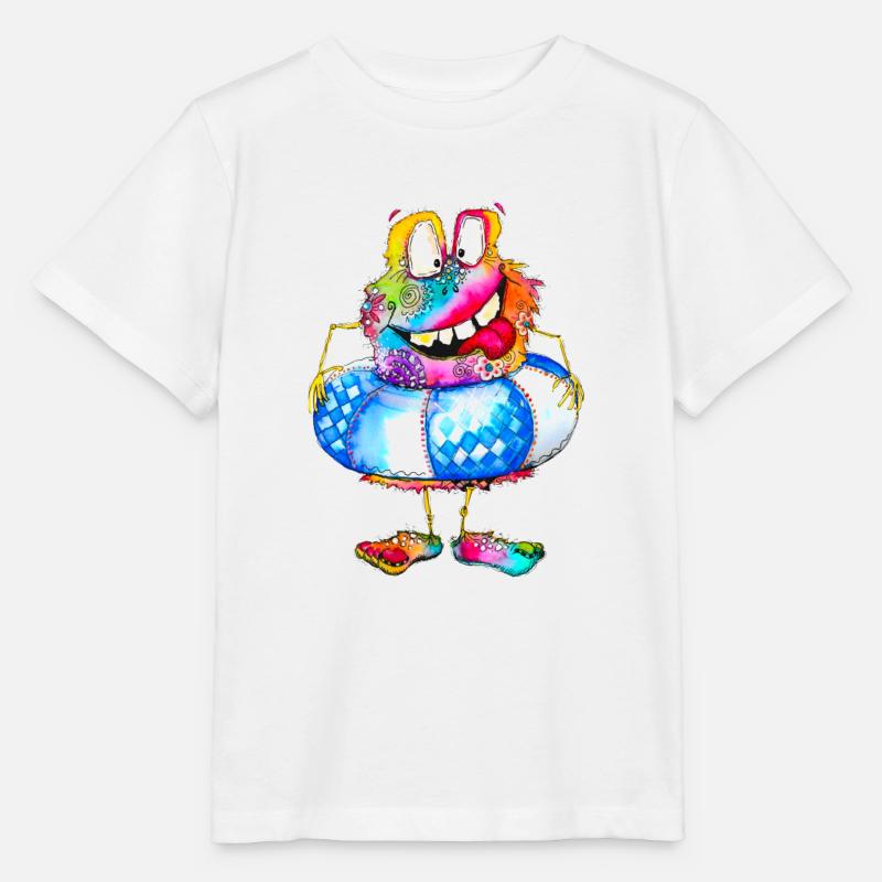 Monstre Hannes - T-shirt bio MINI CREATOR Stanley/Stella Enfant - blanc