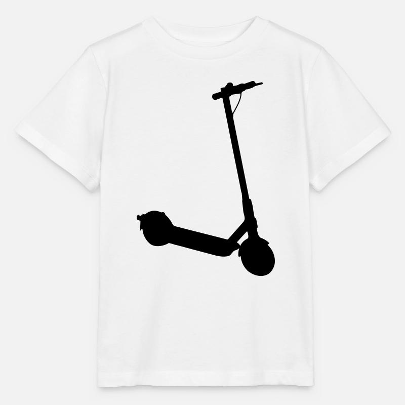 Silhouette de trottinette électrique - T-shirt bio MINI CREATOR Stanley/Stella Enfant - blanc