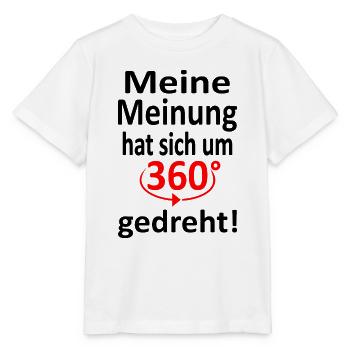 Meine Meinung 360 grad gedreht -Vers.1 - Stanley/Stella Kinder T-Shirt MINI CREATOR  - Weiß - Vorne - Maike (125cm)
