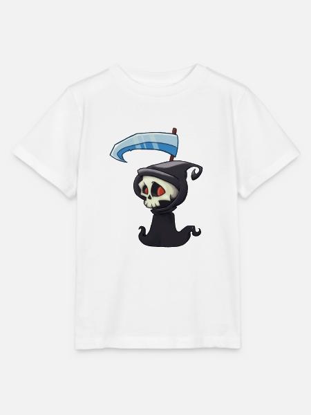 Death Skull - Stanley/Stella Kinder T-Shirt MINI CREATOR - Weiß