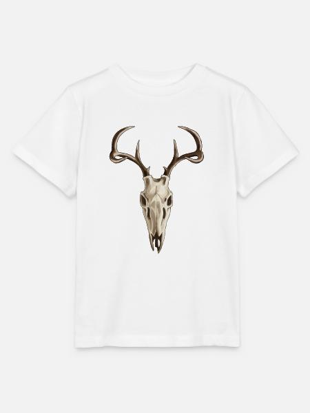 Deer Skull - Stanley/Stella Kinder T-Shirt MINI CREATOR - Weiß