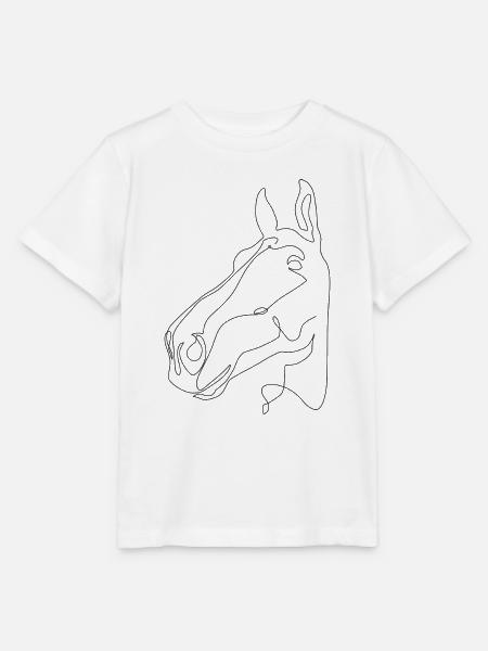 Pferdekopf Rocco - Stanley/Stella Kinder T-Shirt MINI CREATOR - Weiß