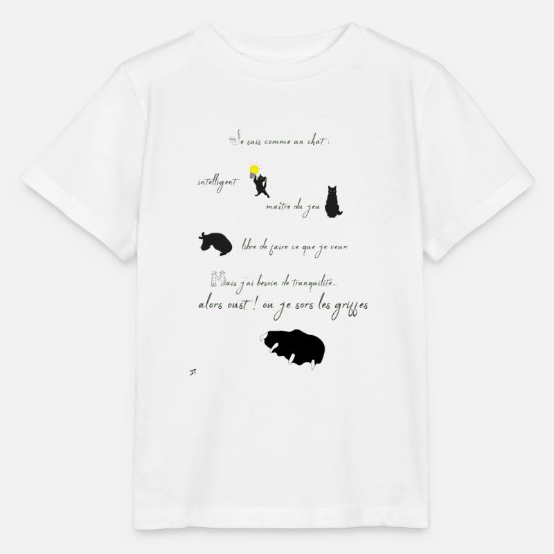 Ich bin eine Katze - Stanley/Stella Kinder T-Shirt MINI CREATOR  - Weiß