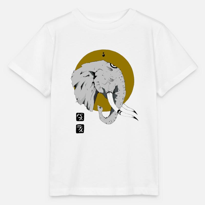 Elefant - Stanley/Stella Kinder T-Shirt MINI CREATOR  - Weiß
