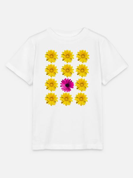 Blüten Blumen Botanik - Stanley/Stella Kinder T-Shirt MINI CREATOR - Weiß