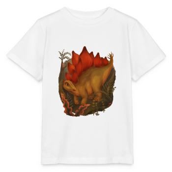 Stegosaurus - Stanley/Stella Kinder T-Shirt MINI CREATOR  - Weiß - Vorne - Maike (125cm)
