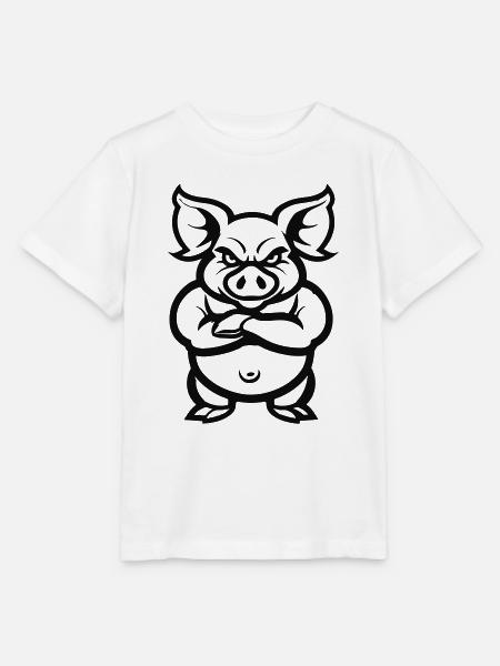 pig animal - Stanley/Stella Kinder T-Shirt MINI CREATOR - Weiß