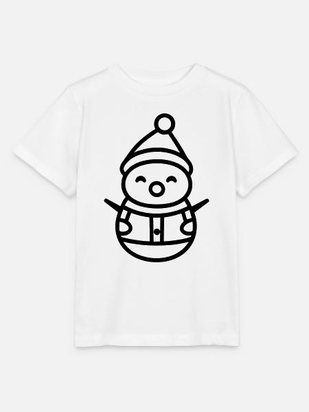 Schneemann - Stanley/Stella Kinder T-Shirt MINI CREATOR - Weiß