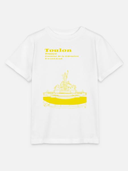 Toulon und sein Brunnen - Stanley/Stella Kinder T-Shirt MINI CREATOR - Weiß