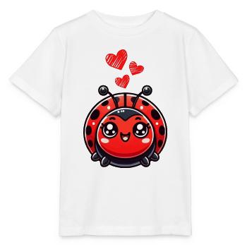 Coccinelle Coeur Amour - T-shirt bio MINI CREATOR Stanley/Stella Enfant - blanc - Devant - Maike (125cm)