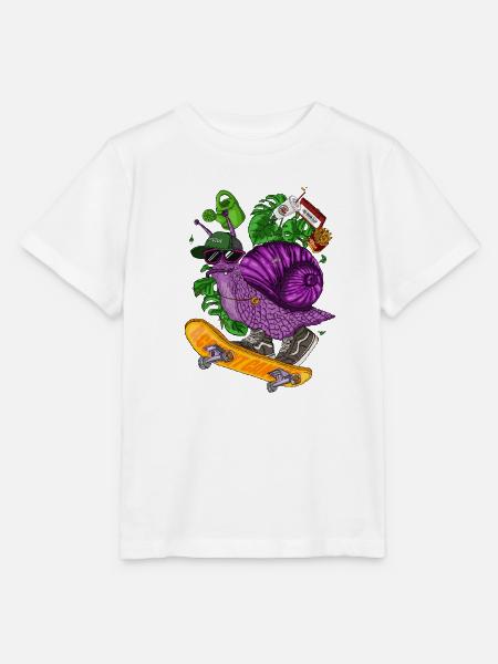 Snail - Stanley/Stella Kinder T-Shirt MINI CREATOR  - Weiß