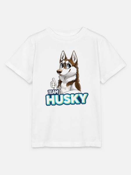 TEAM Husky - Rot - Stanley/Stella Kinder T-Shirt MINI CREATOR - Weiß