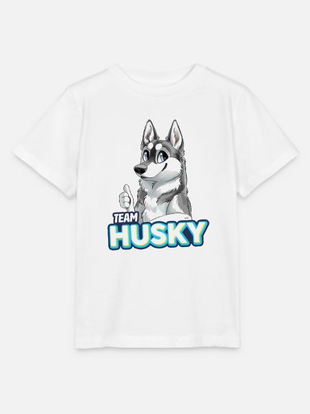 TEAM Husky - Grau - Stanley/Stella Kinder T-Shirt MINI CREATOR - Weiß
