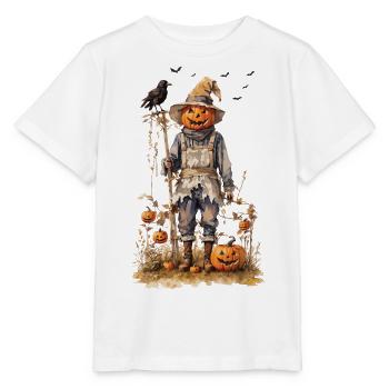 Épouvantail automnal Halloween esthétique - T-shirt bio MINI CREATOR Stanley/Stella Enfant - blanc - Devant - Maike (125cm)