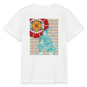 Thai Guerrier Regarder le soleil - T-shirt bio MINI CREATOR Stanley/Stella Enfant - blanc - Devant - Maike (125cm)