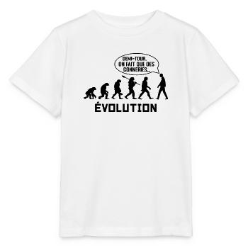 évolution - T-shirt bio MINI CREATOR Stanley/Stella Enfant - blanc - Devant - Maike (125cm)