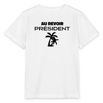Au Revoir Président - T-shirt bio MINI CREATOR Stanley/Stella Enfant - blanc - Devant - Maike (125cm)