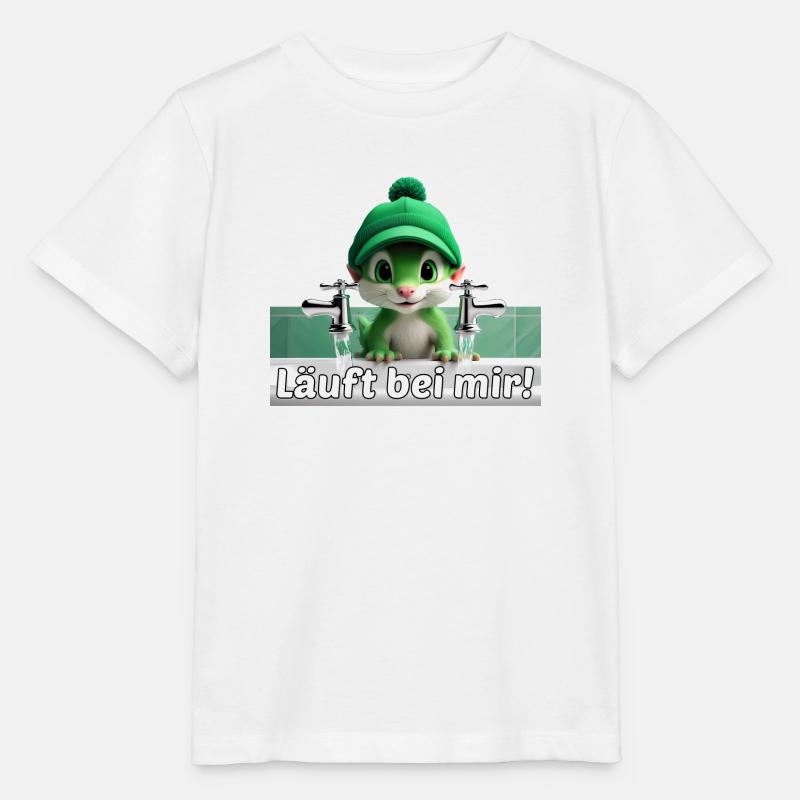 Grünes Tier - Stanley/Stella Kinder T-Shirt MINI CREATOR  - Weiß