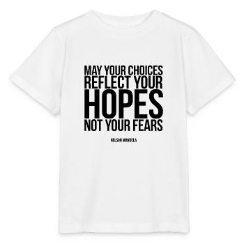 Zitat von Nelson Mandela - Stanley/Stella Kinder T-Shirt MINI CREATOR  - Weiß - Vorne - Maike (125cm)