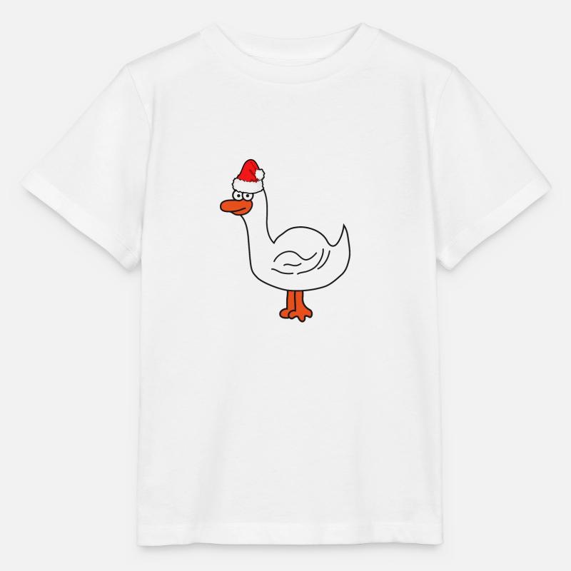 Noël | Joyeux Noël | canard d'oie - T-shirt bio MINI CREATOR Stanley/Stella Enfant - blanc