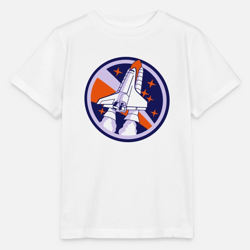 Spaceshuttle Start - Stanley/Stella Kinder T-Shirt MINI CREATOR  - Weiß