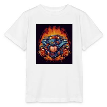 Turbo atomic 4 - Stanley/Stella Kinder T-Shirt MINI CREATOR  - Weiß - Vorne - Maike (125cm)