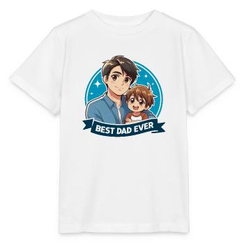 Fête des pères - Un père et son fils - T-shirt bio MINI CREATOR Stanley/Stella Enfant - blanc - Devant - Maike (125cm)