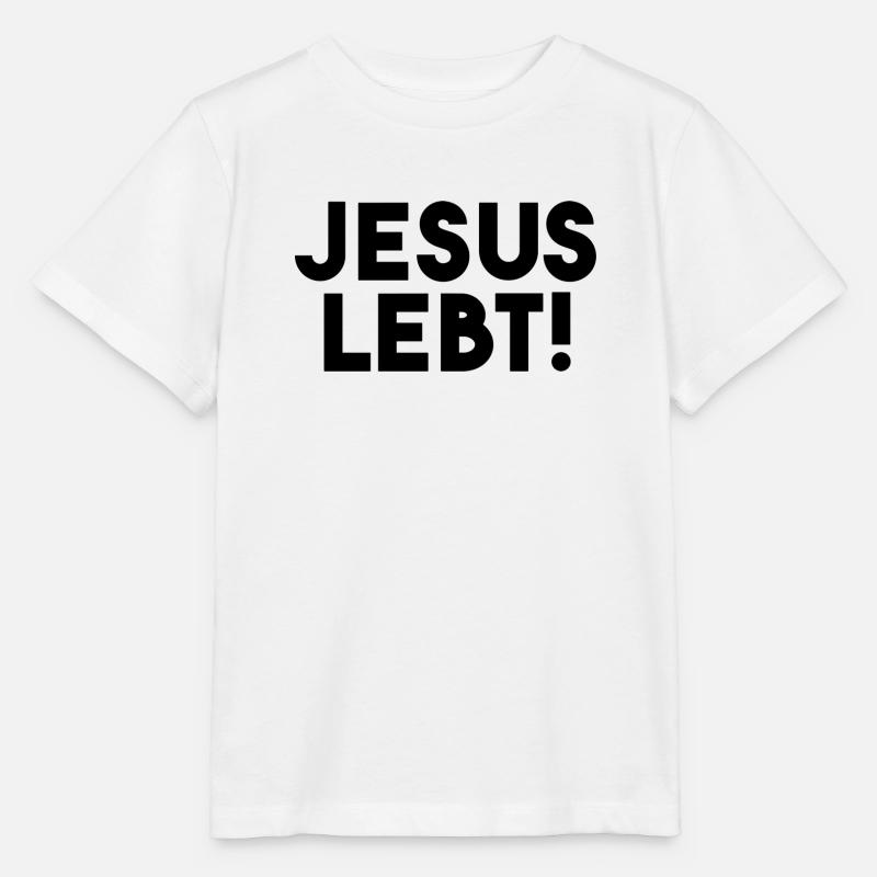 Jesus lebt - minimalistisch - Stanley/Stella Kinder T-Shirt MINI CREATOR  - Weiß