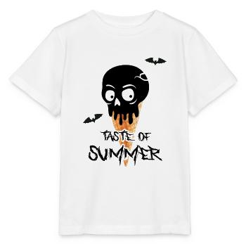 Gothic aesthetics black summer dark wave - Stanley/Stella MINI CREATOR Kids’ T-Shirt - white - Front - Maike (125cm)