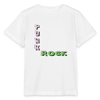 punk punk rock - Stanley/Stella MINI CREATOR Kids’ T-Shirt - white - Front - Maike (125cm)