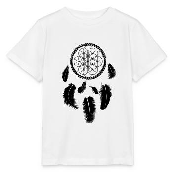 Lebensblume Traumfänger Geschenkidee für Freundin - Stanley/Stella Kinder T-Shirt MINI CREATOR  - Weiß - Vorne - Maike (125cm)
