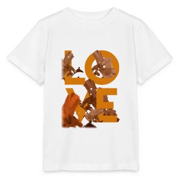 Love - Love - Flowers - Flowers - Love you - Stanley/Stella MINI CREATOR Kids’ T-Shirt - white - Front - Maike (125cm)