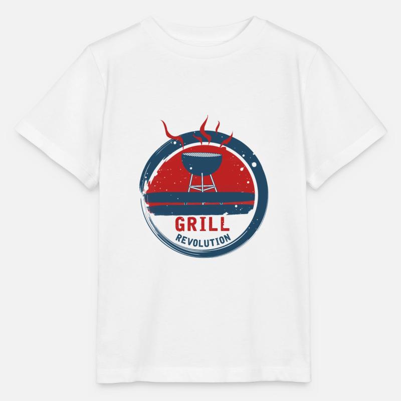 BBQ Revolution - BBQ Revolution - BBQ - T-shirt bio MINI CREATOR Stanley/Stella Enfant - blanc