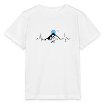 Heartbeat Mountains - Stanley/Stella MINI CREATOR Kids’ T-Shirt - white - Front - Maike (125cm)