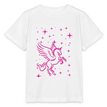 Pegasus in pink - Stanley/Stella Kinder T-Shirt MINI CREATOR  - Weiß - Vorne - Maike (125cm)