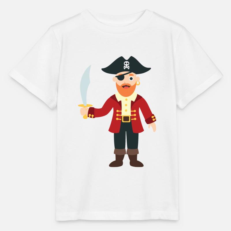 Pirat - Stanley/Stella Kinder T-Shirt MINI CREATOR  - Weiß