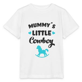 Mom's little cowboy riding horsewoman baby horses - Stanley/Stella MINI CREATOR Kids’ T-Shirt - white - Front - Maike (125cm)