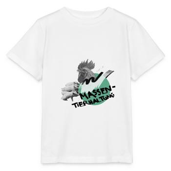 NOAH Massentierhaltung - Stanley/Stella Kinder T-Shirt MINI CREATOR  - Weiß - Vorne - Maike (125cm)