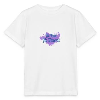 No rain No Flowers - Stanley/Stella MINI CREATOR Kids’ T-Shirt - white - Front - Maike (125cm)