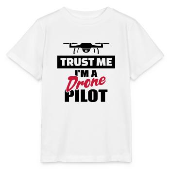 Drohne - Stanley/Stella Kinder T-Shirt MINI CREATOR  - Weiß - Vorne - Maike (125cm)