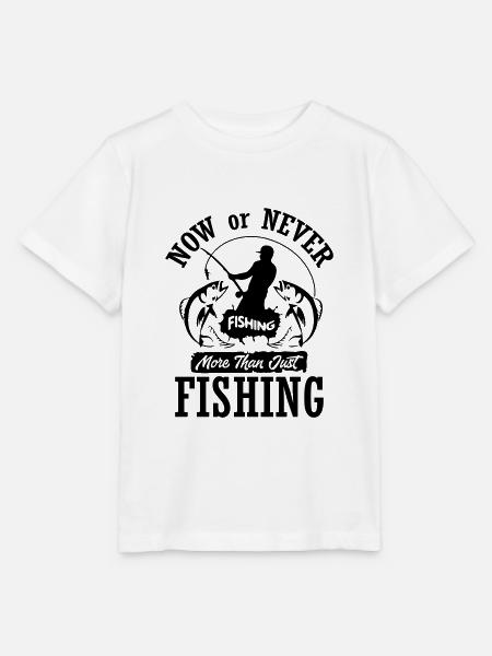 Now or Never Fishing - Stanley/Stella Kinder T-Shirt MINI CREATOR - Weiß