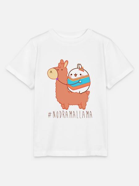 Molang Lama #nodramallama - Stanley/Stella Kinder T-Shirt MINI CREATOR - Weiß