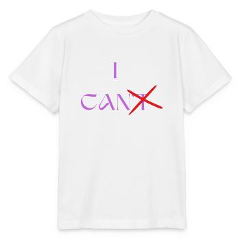 Red Typography Push Your Limit T Shirt - Stanley/Stella Kinder T-Shirt MINI CREATOR  - Weiß - Vorne - Maike (125cm)