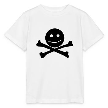Kids pirate flag shirt - Stanley/Stella MINI CREATOR Kids’ T-Shirt - white - Front - Maike (125cm)
