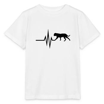 My heart beats for dogs - Dogue de Bordeaux Dogge - Stanley/Stella MINI CREATOR Kids’ T-Shirt - white - Front - Maike (125cm)